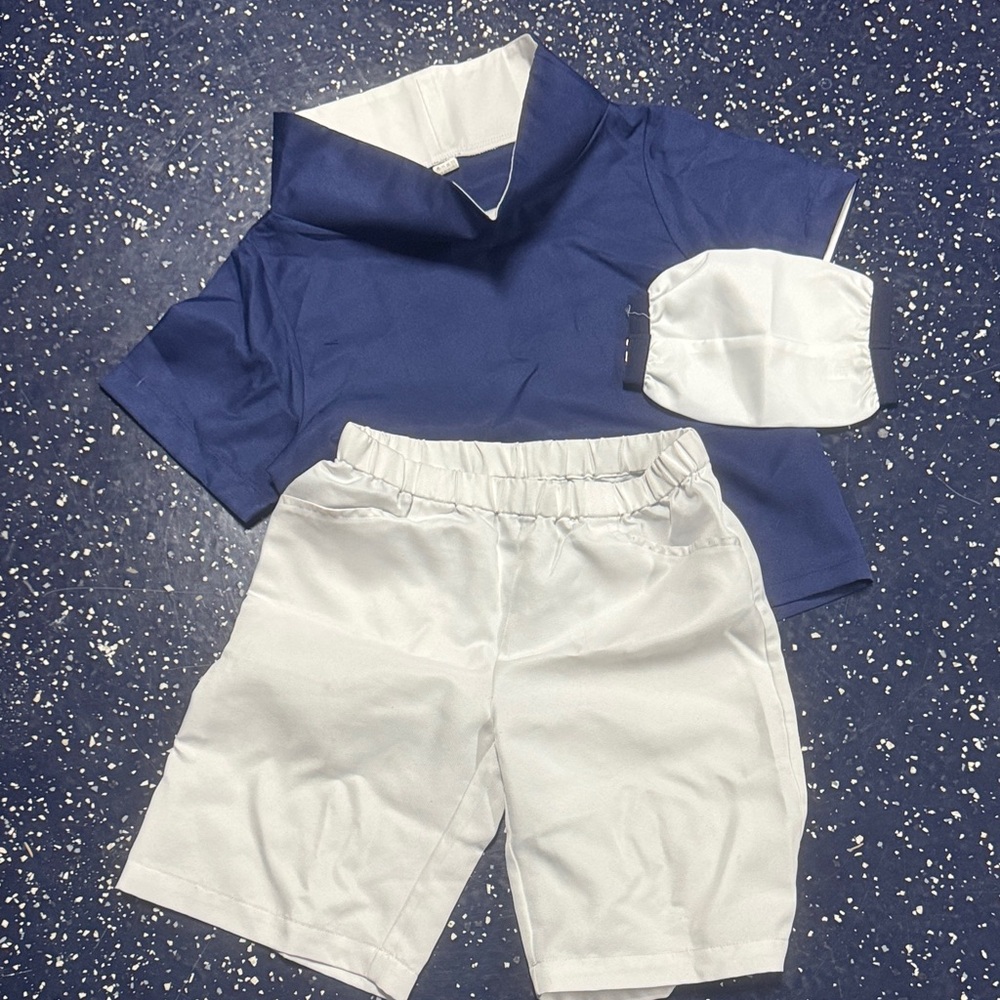Blue and White Outfit Set